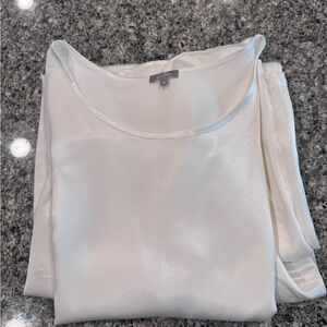 Elegant White Satin Pajama Set